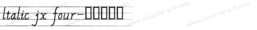 ltalic jx four字体转换